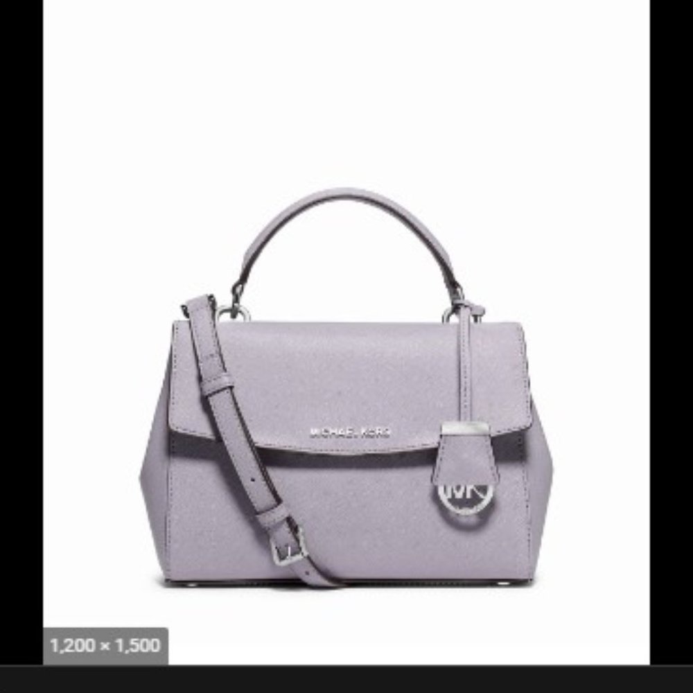 Michael Kors Ava Saffiano leather SMALL (not ex-small)  Top Handle Satchel  NWT